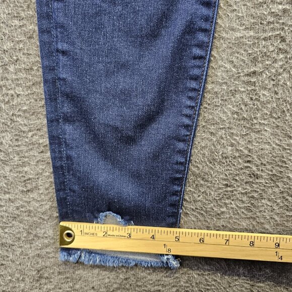 7 For All Mankind Jeans Womens 27 Blue The Ankle Skinny Stretch Mid Rise - Picture 10 of 10